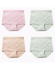 LANGSHA nowy 4 sztuk/partia wysokiej talii majtki damskie odchudzanie bawełniane majtki Body Shapers bielizna Lady Sexy koronkow