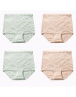 LANGSHA nowy 4 sztuk/partia wysokiej talii majtki damskie odchudzanie bawełniane majtki Body Shapers bielizna Lady Sexy koronkow