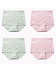 LANGSHA nowy 4 sztuk/partia wysokiej talii majtki damskie odchudzanie bawełniane majtki Body Shapers bielizna Lady Sexy koronkow