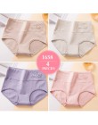 LANGSHA nowy 4 sztuk/partia wysokiej talii majtki damskie odchudzanie bawełniane majtki Body Shapers bielizna Lady Sexy koronkow