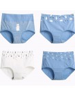 LANGSHA nowy 4 sztuk/partia wysokiej talii majtki damskie odchudzanie bawełniane majtki Body Shapers bielizna Lady Sexy koronkow