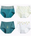 LANGSHA nowy 4 sztuk/partia wysokiej talii majtki damskie odchudzanie bawełniane majtki Body Shapers bielizna Lady Sexy koronkow