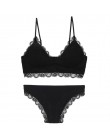 TERMEZY nowe paski bawełniana bielizna zestaw modny biustonosz zestaw seksowna bielizna romantyczna pokusa bralette top kobiety 