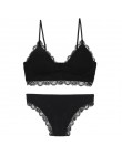 TERMEZY nowe paski bawełniana bielizna zestaw modny biustonosz zestaw seksowna bielizna romantyczna pokusa bralette top kobiety 