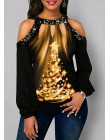Nowe damskie bluzki z długim rękawem Casual ladies luźna bluzka na ramię Plus rozmiar góra wiosna modna damska bluzka
