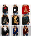 Nowe damskie bluzki z długim rękawem Casual ladies luźna bluzka na ramię Plus rozmiar góra wiosna modna damska bluzka