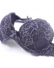 CINOON Sexy Lace 3/4 Cup biustonosz komplety dla kobiet bez fiszbin cienki bawełniany oddychający wygodna bielizna jednokolorowy