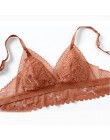 CINOON nowy francuski zestaw bielizny koronki Sexy push-up biustonosz i majtki zestawy wygodny biustonosz bez fiszbin haftowane 