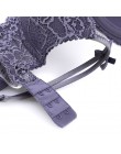 CINOON Sexy Lace 3/4 Cup biustonosz komplety dla kobiet bez fiszbin cienki bawełniany oddychający wygodna bielizna jednokolorowy