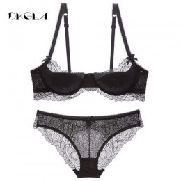 Moda biustonosz dla młodej dziewczyny zestaw Plus rozmiar D E kubek cienka bawełniana bielizna zestaw kobiety Sexy biustonosz ró