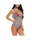 Bielizna Sexy biustonosz zestaw syjamski Sexy kobiet koronki Sling z dekoltem w kształcie litery v body Teddy haft bielizna nocn