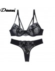 Intimates Sexy B C Cup biustonosz zestaw z majtkami luksusowe koronki komplet biustonosz push-up kobiety bielizna zestaw dziewcz