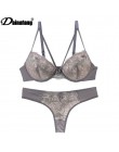 Intimates Sexy B C Cup biustonosz zestaw z majtkami luksusowe koronki komplet biustonosz push-up kobiety bielizna zestaw dziewcz