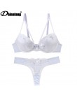 Intimates Sexy B C Cup biustonosz zestaw z majtkami luksusowe koronki komplet biustonosz push-up kobiety bielizna zestaw dziewcz