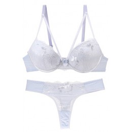 Intimates Sexy B C Cup biustonosz zestaw z majtkami luksusowe koronki komplet biustonosz push-up kobiety bielizna zestaw dziewcz