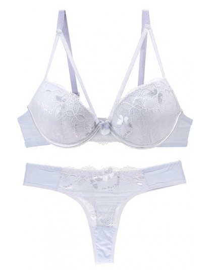 Intimates Sexy B C Cup biustonosz zestaw z majtkami luksusowe koronki komplet biustonosz push-up kobiety bielizna zestaw dziewcz
