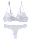 Intimates Sexy B C Cup biustonosz zestaw z majtkami luksusowe koronki komplet biustonosz push-up kobiety bielizna zestaw dziewcz