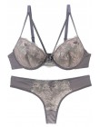 Intimates Sexy B C Cup biustonosz zestaw z majtkami luksusowe koronki komplet biustonosz push-up kobiety bielizna zestaw dziewcz