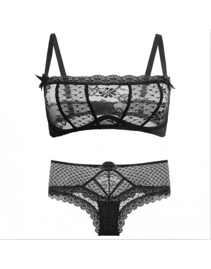 TERMEZY 2019 Sexy koronki biustonosze z dużymi miseczkami dla kobiet Push Up biustonosz zestaw owinięte w klatce piersiowej dla 