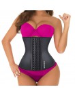 Burvogue kobiety gorset gorset waist trainer lateksowy gorset modelowanie talii gorset i obcisły top bez ramiączek stalowe kości
