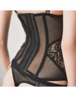 Seksowna bielizna damska elastyczność gorset zasznurować powrót sexy Body gorset typu Overbust z paskami pas oddychająca tkanina