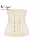 Burvogue kobiety gorset gorset waist trainer lateksowy gorset modelowanie talii gorset i obcisły top bez ramiączek stalowe kości