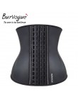 Burvogue kobiety gorset gorset waist trainer lateksowy gorset modelowanie talii gorset i obcisły top bez ramiączek stalowe kości