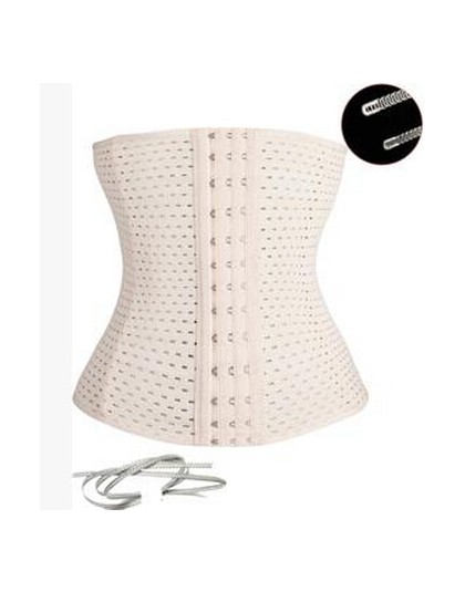 Czarny/beżowy Fitness spalanie tłuszczu pas napinający Sexy kobiety Body gorset waist trainer czopiarki pas gorset Faja Shapewea