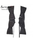 Burvogue gorset waist trainer gorsety wyszczuplający modelujący pas krótki tułów satynowy gorset pod biustem seksowne zasznurowa