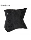 Beonlema kobiety stalowy pas wyszczuplający w talii gorset wyszczuplająca talia Underbust Fajas Steampunk akcesoria Femme XS-3XL