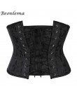 Beonlema kobiety stalowy pas wyszczuplający w talii gorset wyszczuplająca talia Underbust Fajas Steampunk akcesoria Femme XS-3XL