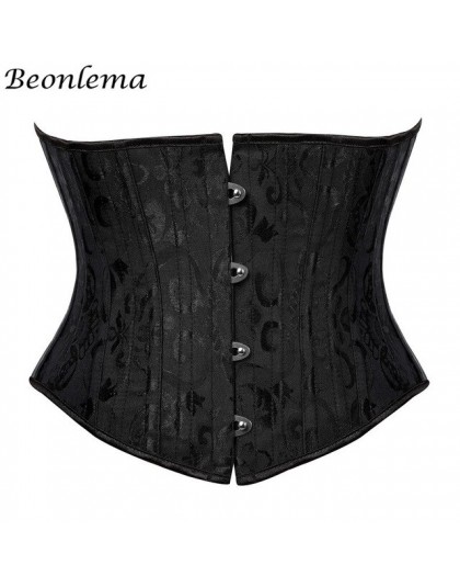 Beonlema kobiety stalowy pas wyszczuplający w talii gorset wyszczuplająca talia Underbust Fajas Steampunk akcesoria Femme XS-3XL