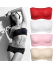 Damski seksowny, obcisły Skinny zakrętka tubki bez ramiączek biustonosz bandeau bielizna nocna kobiety Bralette bez szwu top bez