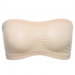 Kobiety Lady zakrętka tubki biustonosz Bandeau bielizna seksowny biustonosz Bandeau klatka piersiowa bez ramiączek Muply dziewcz