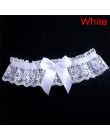 1 sztuk kobiety dziewczęta koronkowe kwiatowe bielizna ślubna Bowknot wesele Cosplay podwiązka na nogę pas pończoch czarny/biały