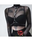 CEA. Uprząż nowa szyja talia Pu skórzana uprząż pas kobiet czarny Sexy BDSM Bondage pierś uprząż biustonosza Goth Dance bielizna