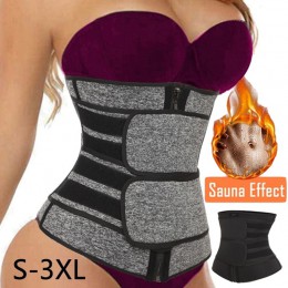 Neoprenowy Sauna talia gorset treningowy pas odchudzający dla kobiet odchudzanie kompresja trymer trening Fitness