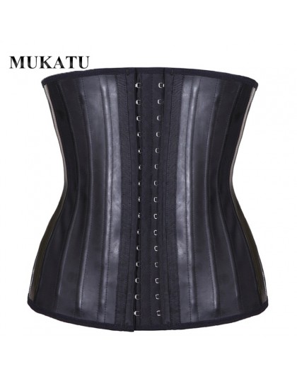MUKATU Latex gorset Waist Trainer gorset brzuch wąski pasek urządzenie do modelowania sylwetki modelowanie pasek 25 stal bez koś