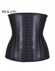MUKATU Latex gorset Waist Trainer gorset brzuch wąski pasek urządzenie do modelowania sylwetki modelowanie pasek 25 stal bez koś