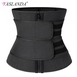 Stal bez kości gorset modelujący talię trener Sauna pot Sport pas Cintas Modeladora kobiety odchudzanie lędźwiowy Shaper trening