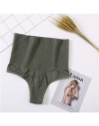 Kobiety wysokiej talii Shaper seksowne stringi jesień oddychające Body Shapers odchudzanie kalesony bielizna brzucha miękkie maj