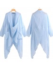 2020 Celmia Plus Size kobiety popy i bluzki Vintage długa koszula Casual Cowl Neck z długim rękawem luźne asymetryczne Blusas Fe