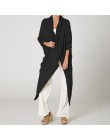 2020 Celmia Plus Size kobiety popy i bluzki Vintage długa koszula Casual Cowl Neck z długim rękawem luźne asymetryczne Blusas Fe