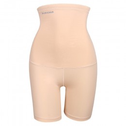 Burvogue wysokiej talii majtki modelujące brzuch treningowy do wyszczuplania talii Butt Lifter Shapewear seksowna bezszwowa biel
