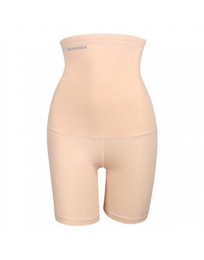 Burvogue wysokiej talii majtki modelujące brzuch treningowy do wyszczuplania talii Butt Lifter Shapewear seksowna bezszwowa biel