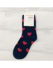 Skarpetki damskie damskie śliczne Love Heart bawełniane skarpetki Harajuku dziewczyna kobiece śmieszne szczęśliwe powieści słodk