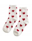 Skarpetki damskie damskie śliczne Love Heart bawełniane skarpetki Harajuku dziewczyna kobiece śmieszne szczęśliwe powieści słodk