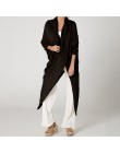 2020 Celmia Plus Size kobiety popy i bluzki Vintage długa koszula Casual Cowl Neck z długim rękawem luźne asymetryczne Blusas Fe