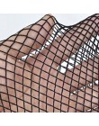 Kobiety Sexy przejrzyste Slim rajstopy kabaretki Club Party netto otwory czarne rajstopy udo wysokie pończochy małe/średnie/duże
