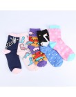Modeager marka z japonii harajuku świnia Flamingo dinozaur kot Fox zwierzęta kobiety skarpetki Kawaii śliczne kobiety Cartoon śm